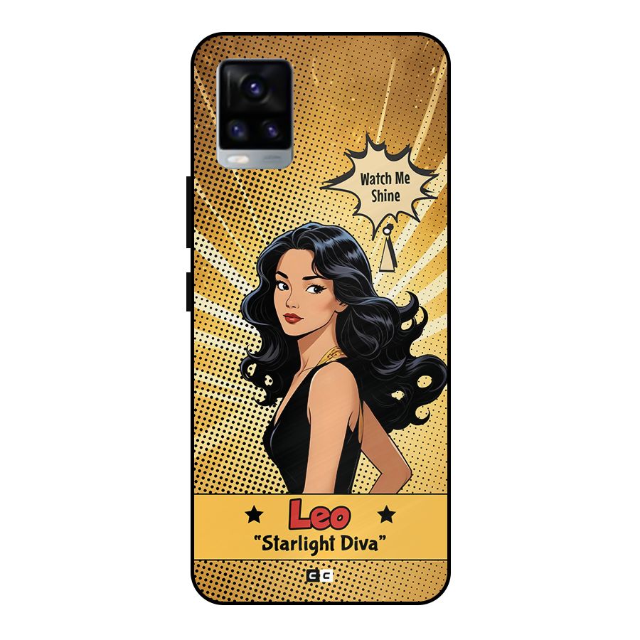 Diva Leo Metal Back Case for Vivo V20 2021