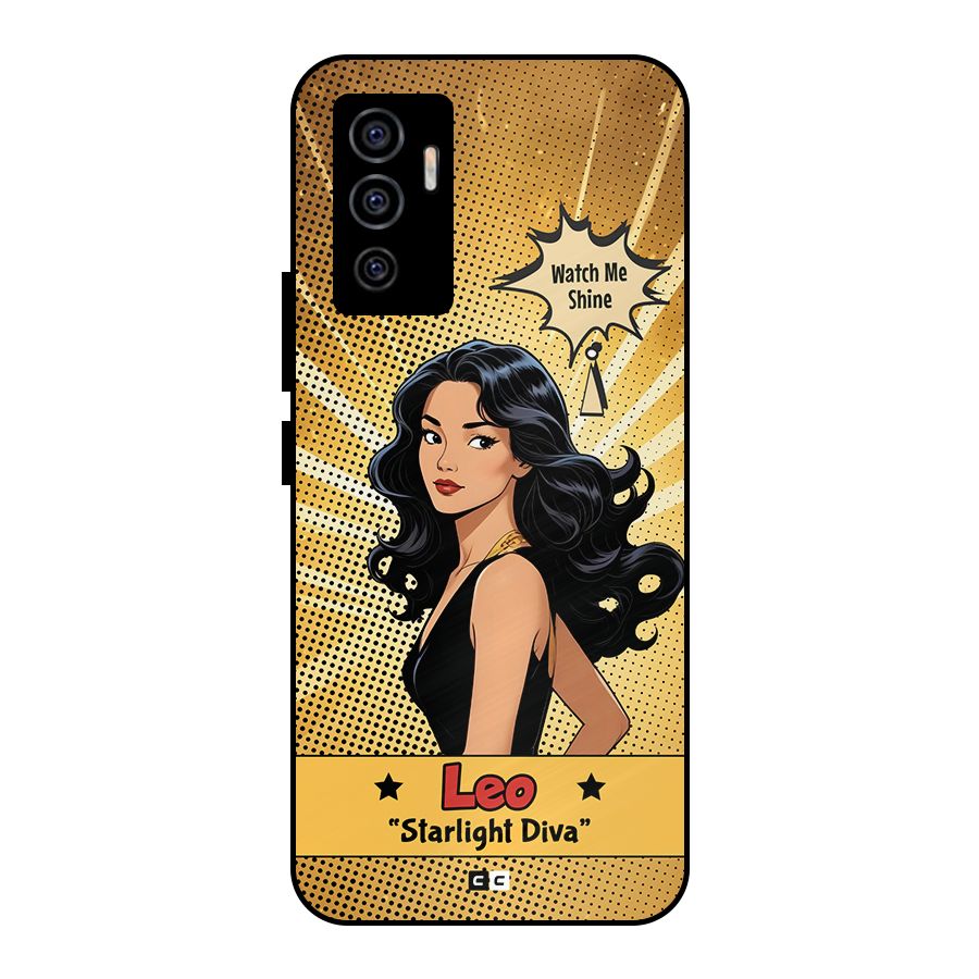 Diva Leo Metal Back Case for Vivo V23e