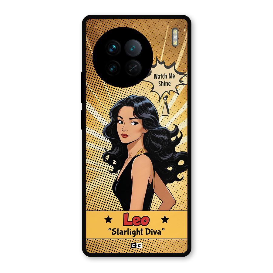 Diva Leo Metal Back Case for Vivo X90