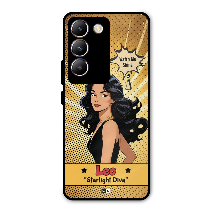 Diva Leo Metal Back Case for Vivo Y200e