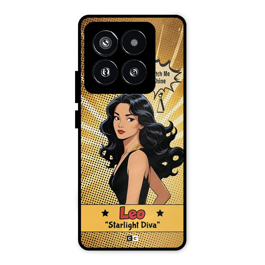 Diva Leo Metal Back Case for Xiaomi 14 Pro