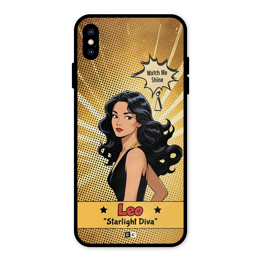 Diva Leo Metal Back Case for iPhone XS Max