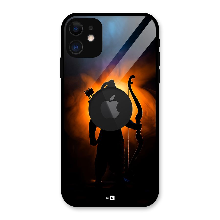 Divine Lord Glass Back Case for iPhone 11 Logo Cut