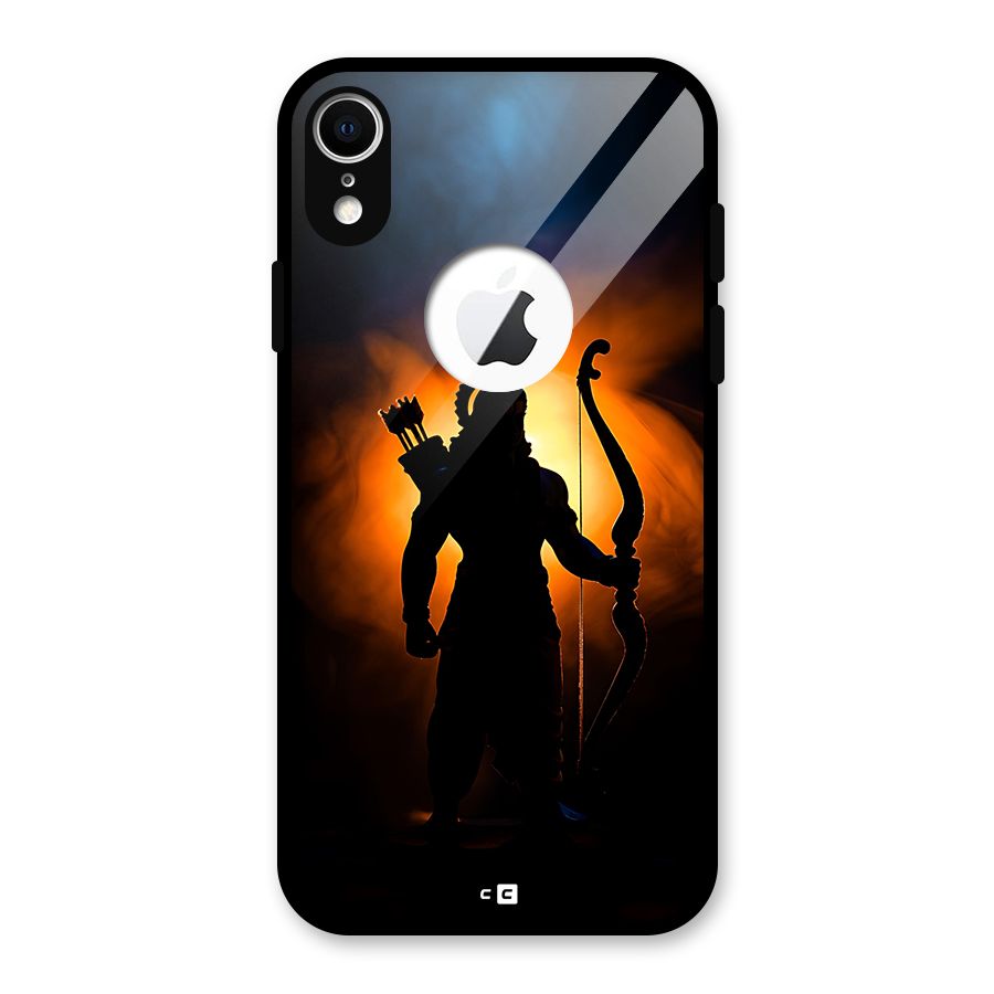 Divine Lord Glass Back Case for iPhone XR Logo Cut