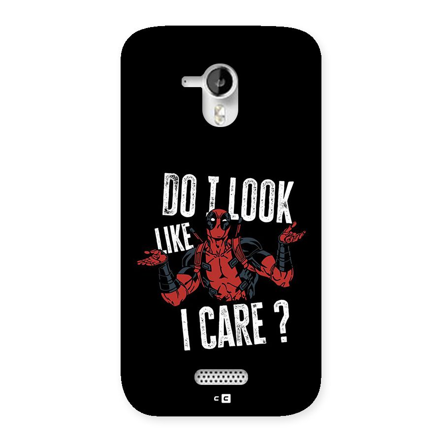 Do I Care Back Case for Canvas HD A116