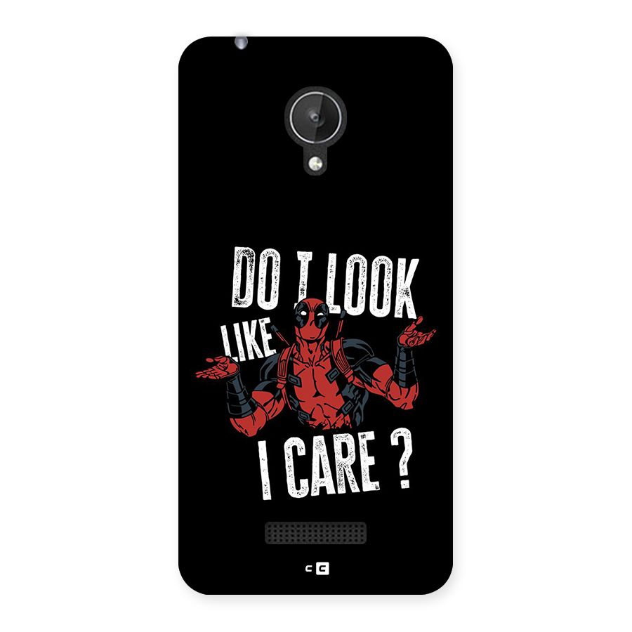 Do I Care Back Case for Canvas Spark Q380