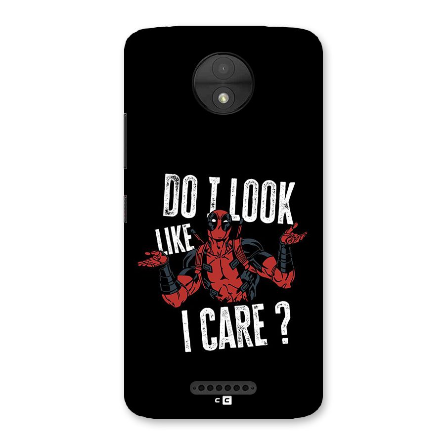 Do I Care Back Case for Moto C