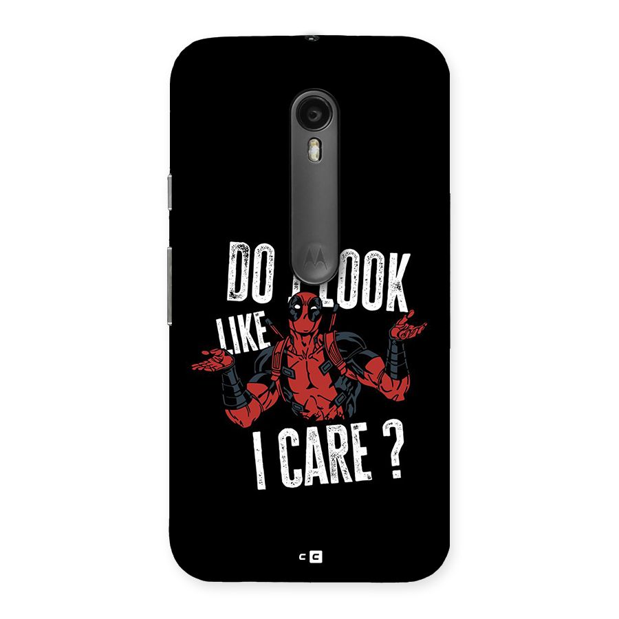 Do I Care Back Case for Moto G3