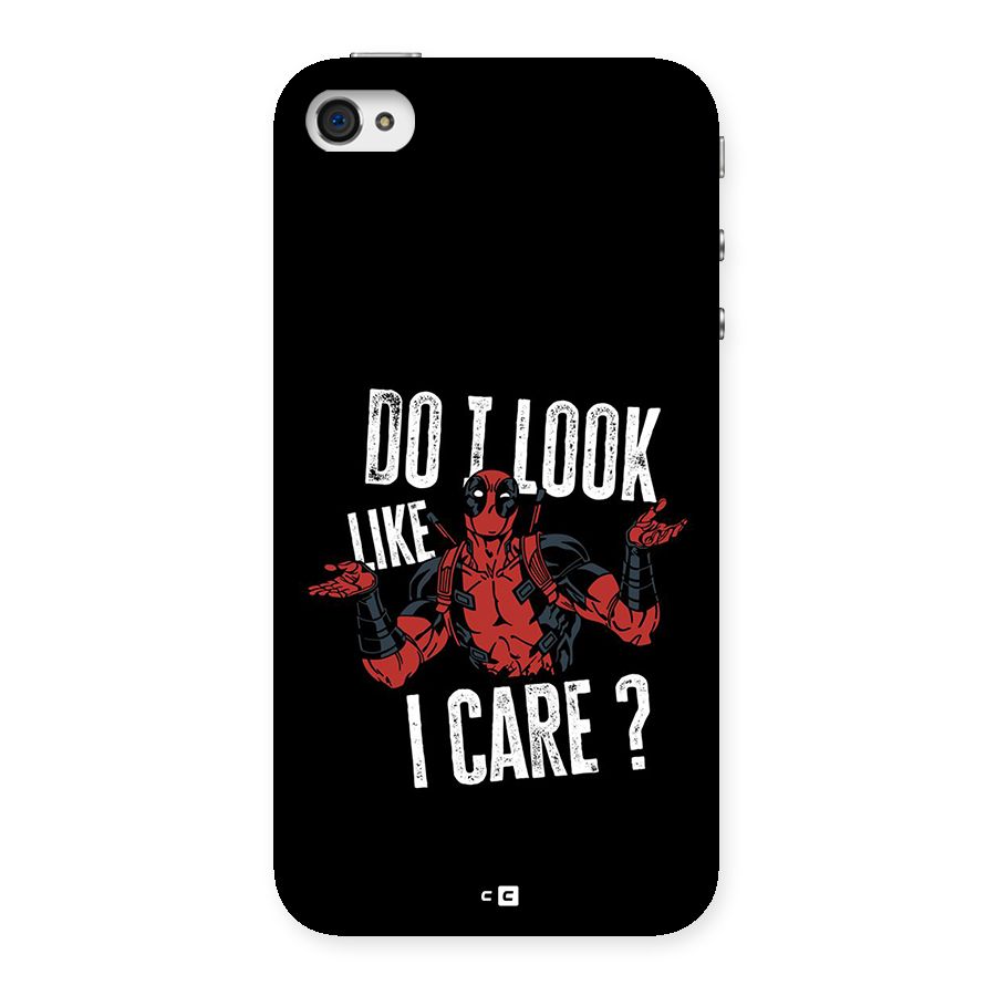 Do I Care Back Case for iPhone 4 4s