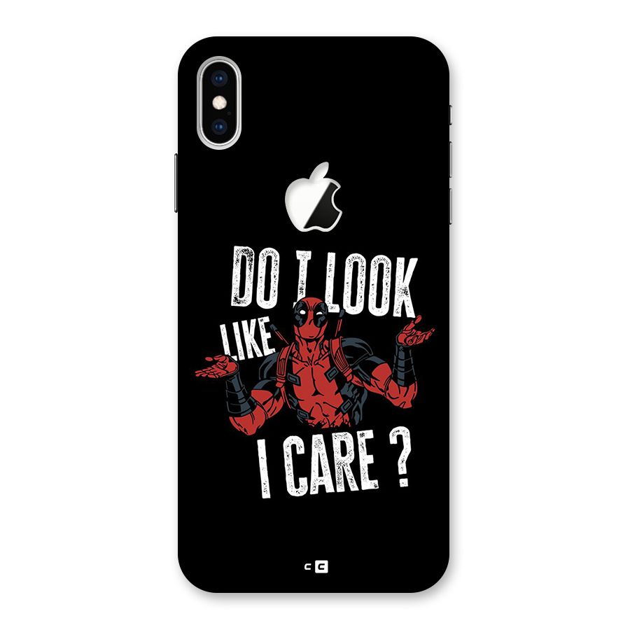 Do I Care Back Case for iPhone XS Max Apple Cut