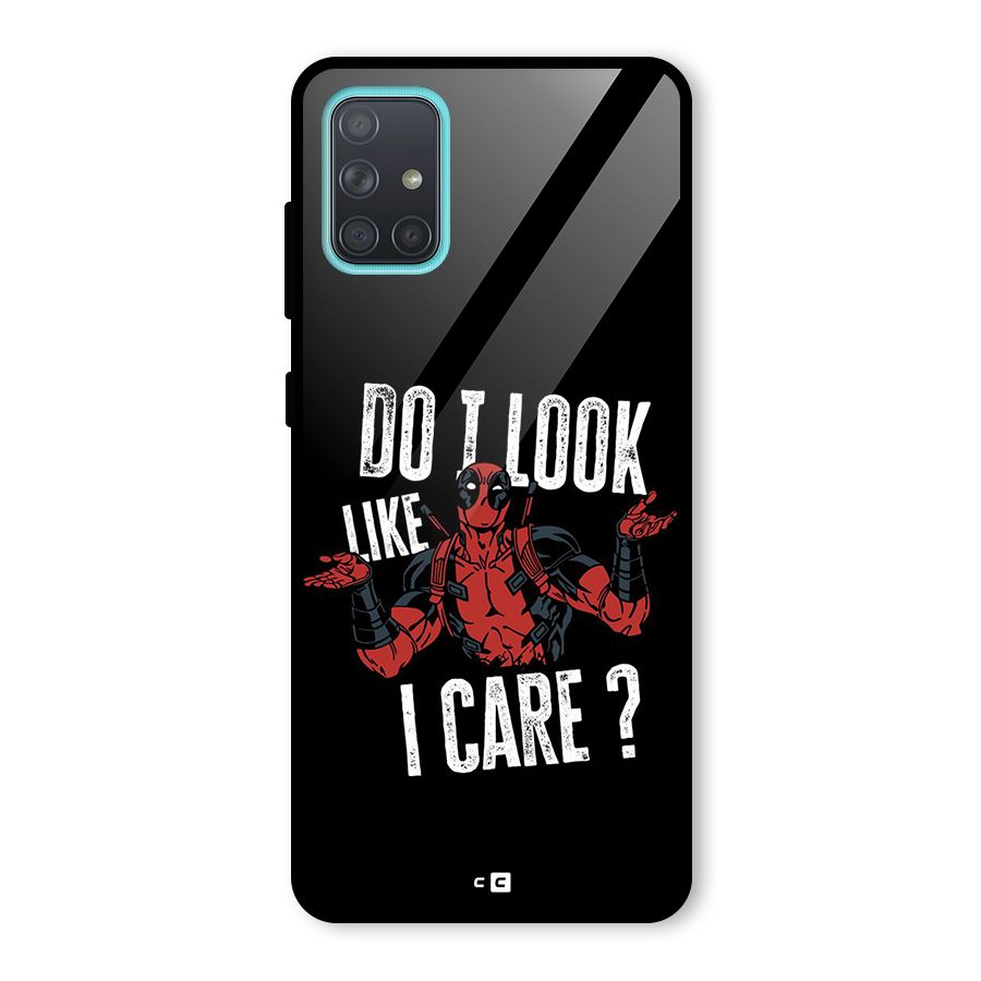 Do I Care Glass Back Case for Galaxy A71