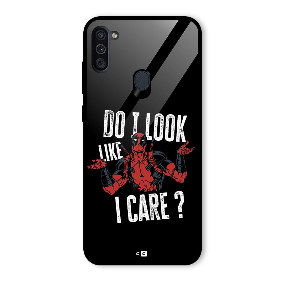 Do I Care Glass Back Case for Galaxy M11