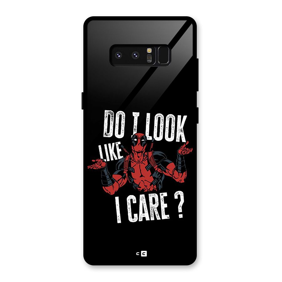 Do I Care Glass Back Case for Galaxy Note 8