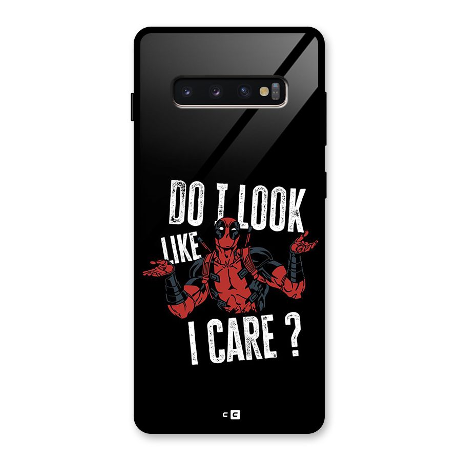 Do I Care Glass Back Case for Galaxy S10 Plus