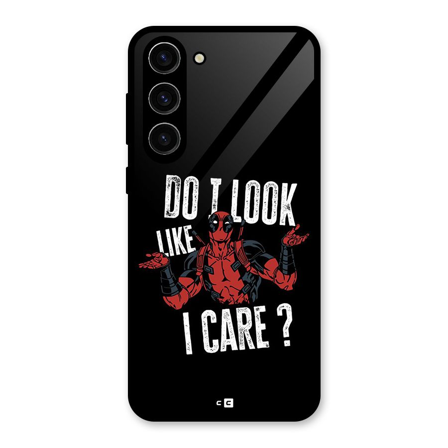 Do I Care Glass Back Case for Galaxy S23 Plus