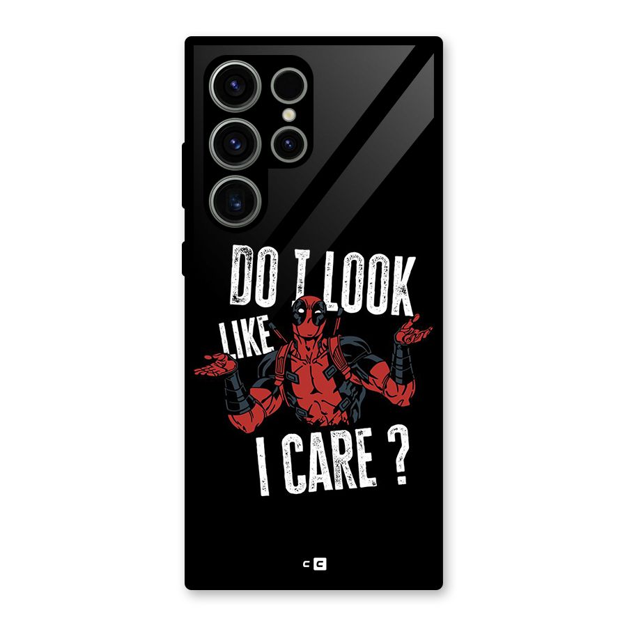 Do I Care Glass Back Case for Galaxy S23 Ultra