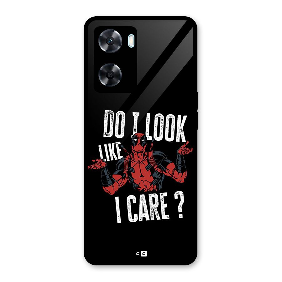 Do I Care Glass Back Case for Oppo A77