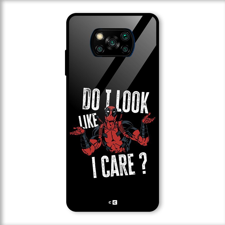 Do I Care Glass Back Case for Poco X3