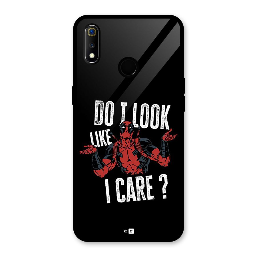 Do I Care Glass Back Case for Realme 3