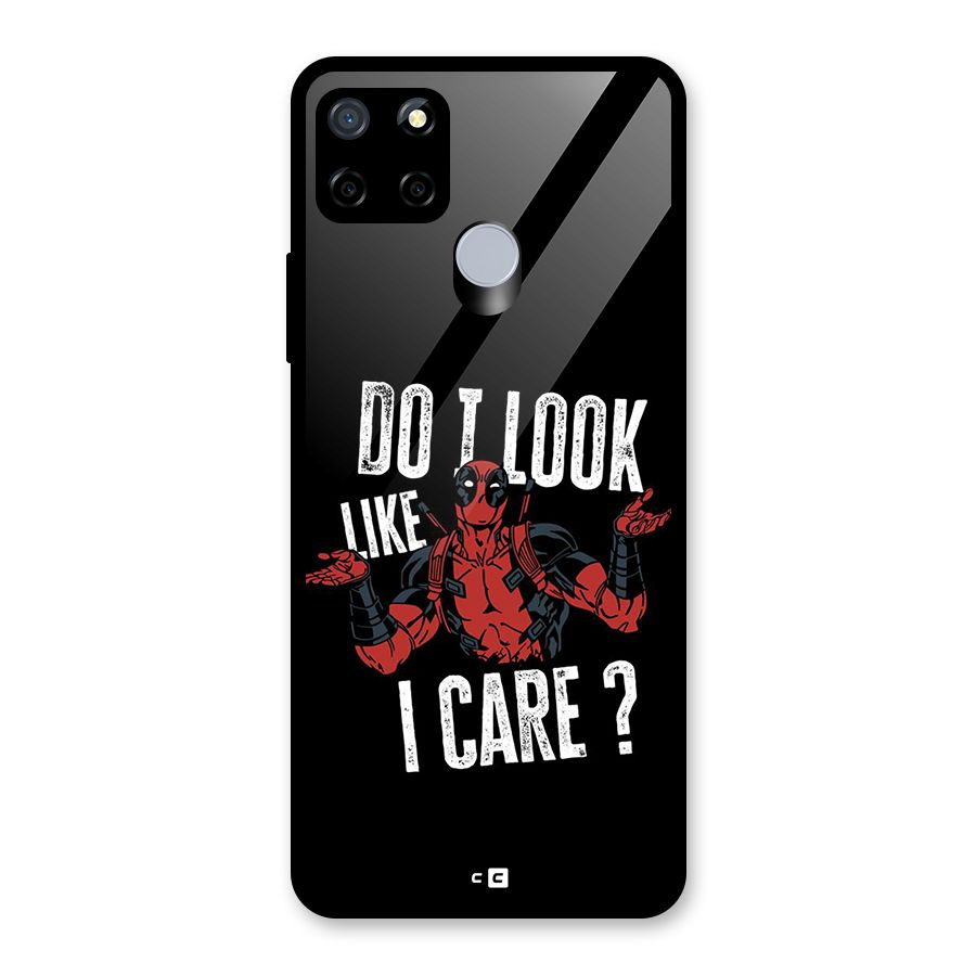 Do I Care Glass Back Case for Realme Narzo 20