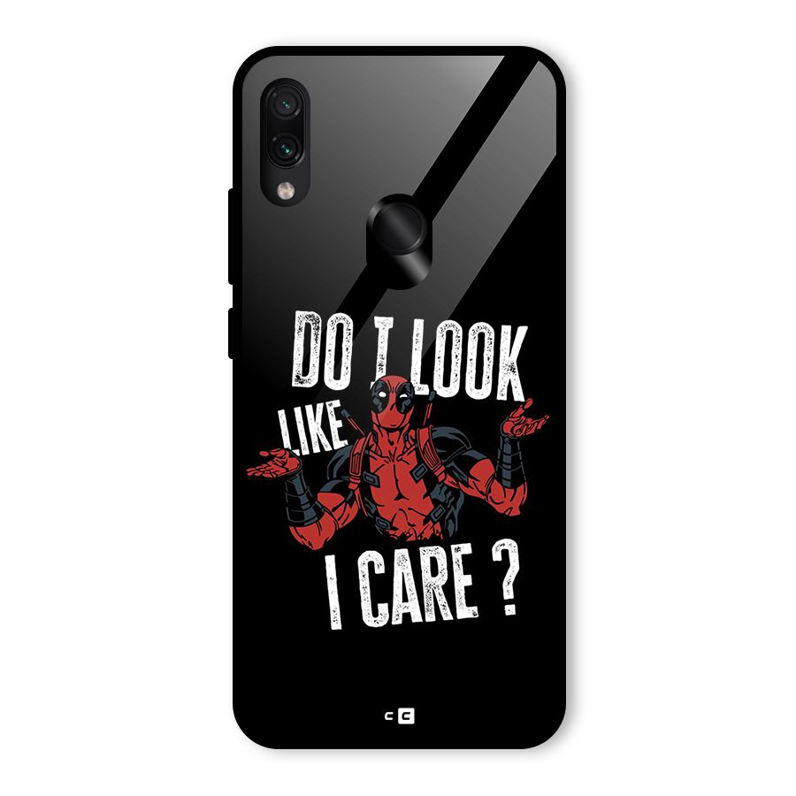 Do I Care Glass Back Case for Redmi Note 7S