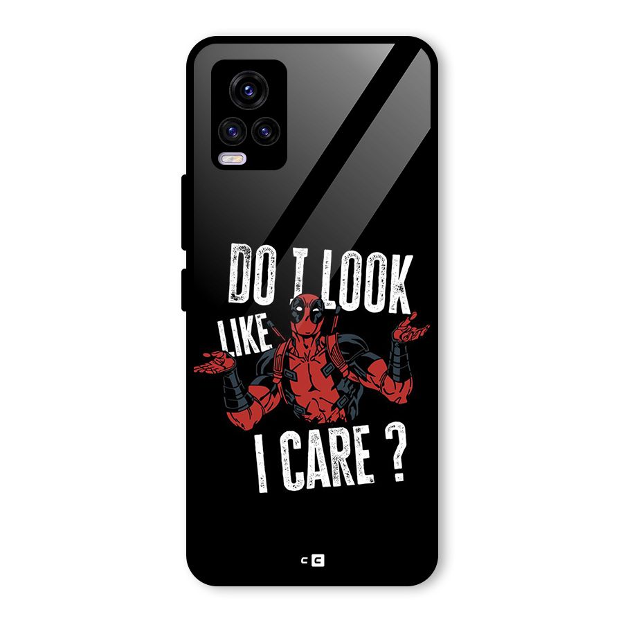 Do I Care Glass Back Case for Vivo V20 2021
