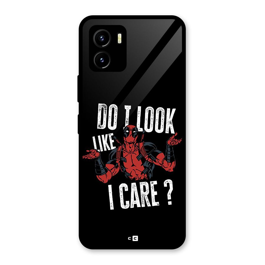 Do I Care Glass Back Case for Vivo Y15s
