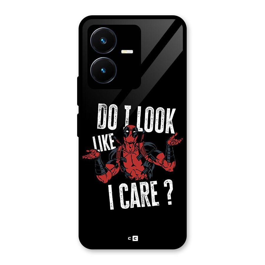 Do I Care Glass Back Case for Vivo Y22s
