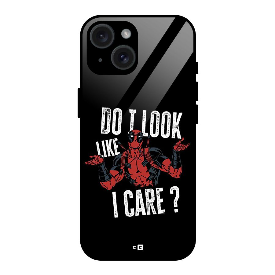 Do I Care Glass Back Case for iPhone 15
