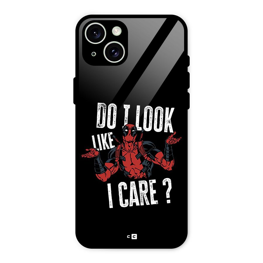Do I Care Glass Back Case for iPhone 15 Plus