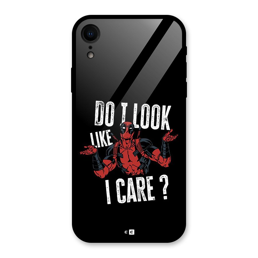 Do I Care Glass Back Case for iPhone XR