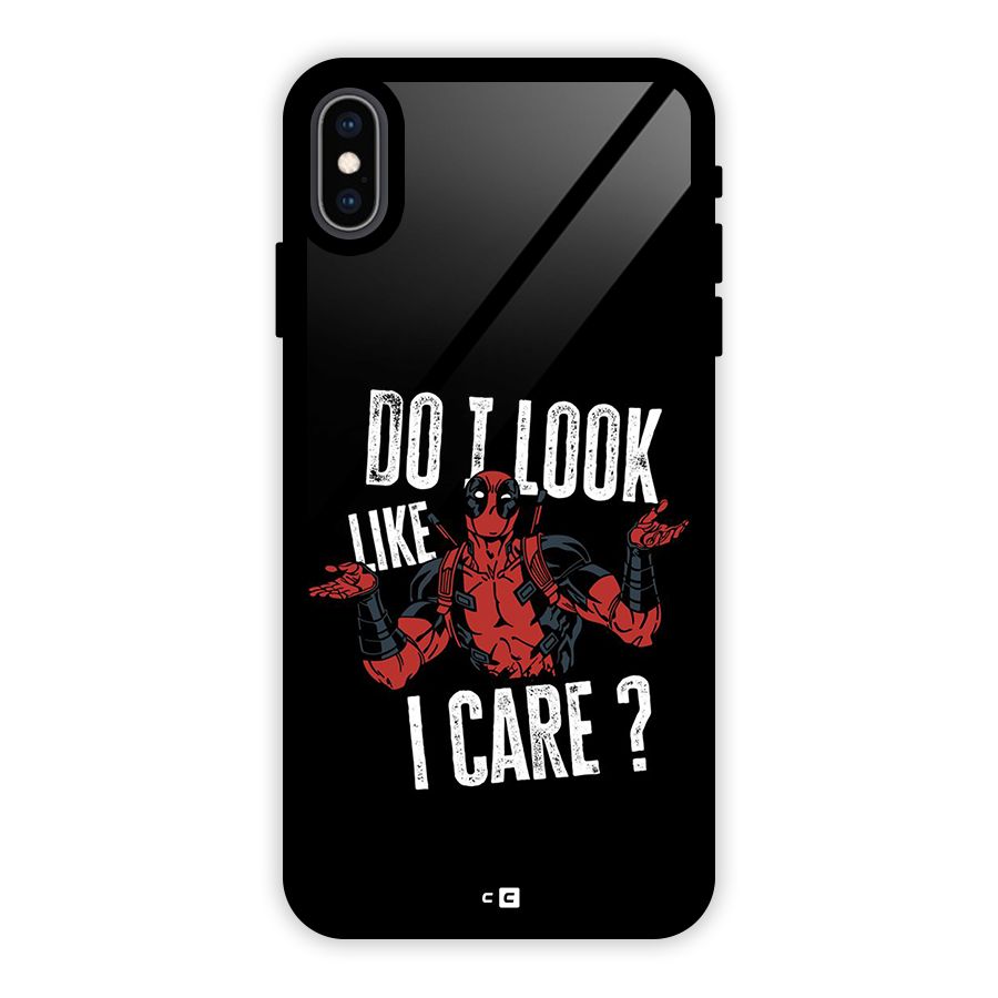 Do I Care Glass Back Case for iPhone XS Max