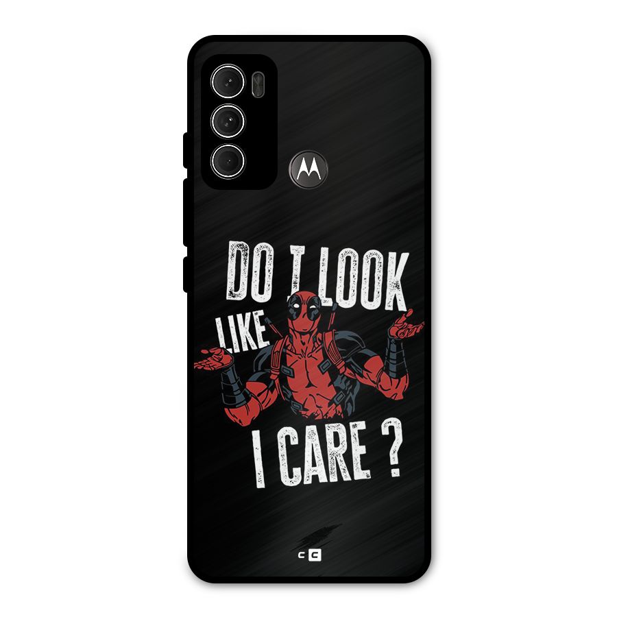 Do I Care Metal Back Case for Moto G60