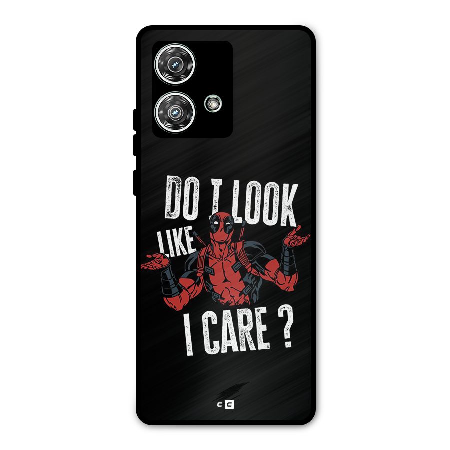 Do I Care Metal Back Case for Motorola Edge 40 Neo