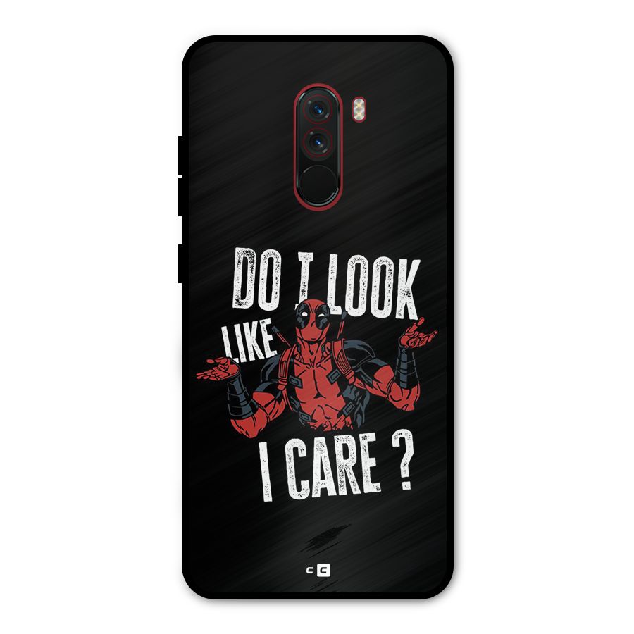 Do I Care Metal Back Case for Poco F1
