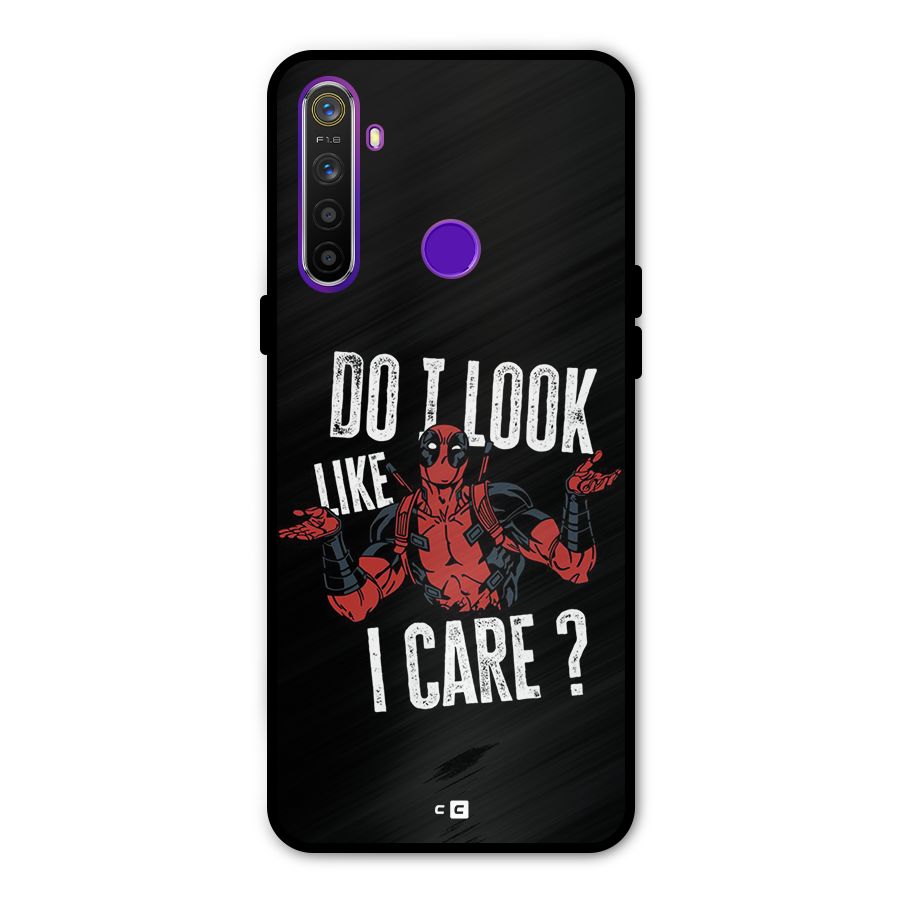 Do I Care Metal Back Case for Realme 5i