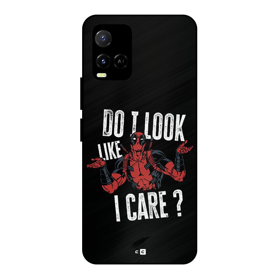 Do I Care Metal Back Case for Vivo Y21 2021