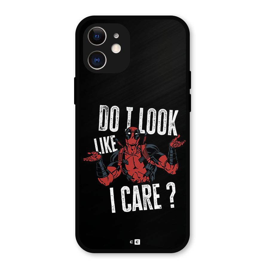Do I Care Metal Back Case for iPhone 12