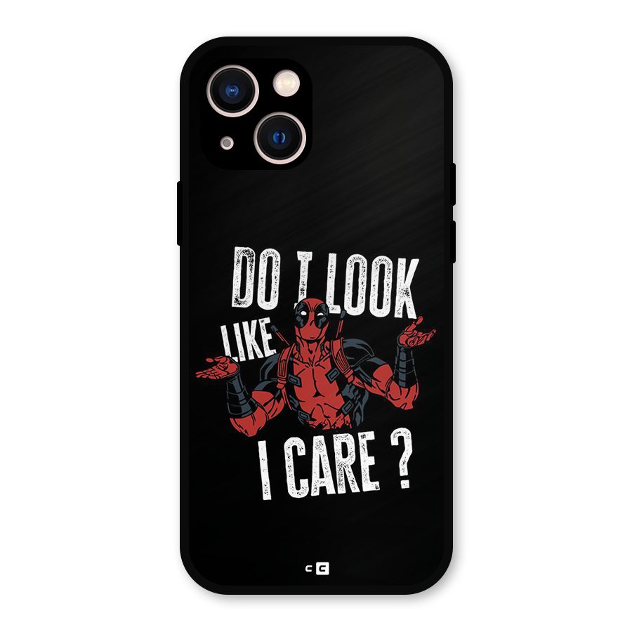 Do I Care Metal Back Case for iPhone 13