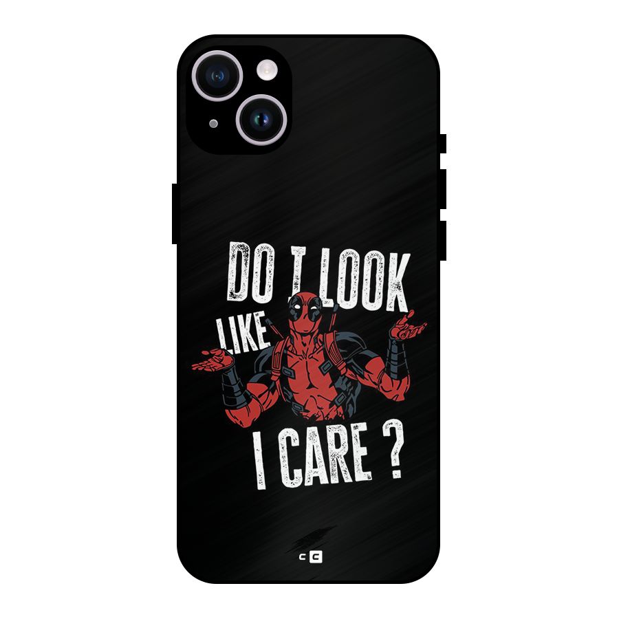 Do I Care Metal Back Case for iPhone 14 Plus