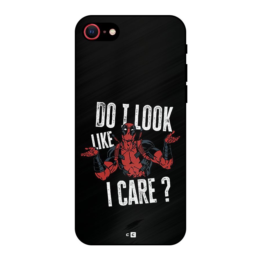 Do I Care Metal Back Case for iPhone 8