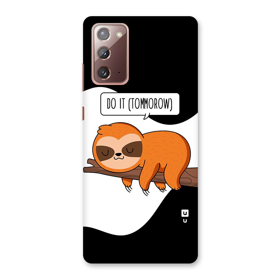 Do It Tommorow Back Case for Galaxy Note 20