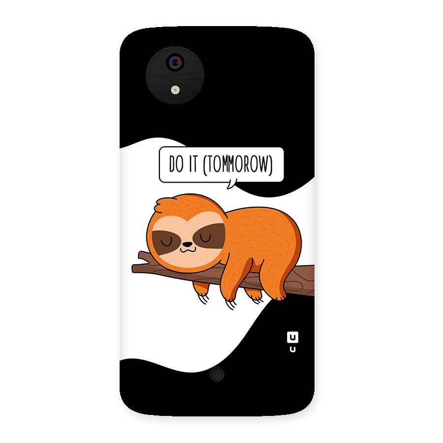 Do It Tommorow Back Case for Micromax Canvas A1