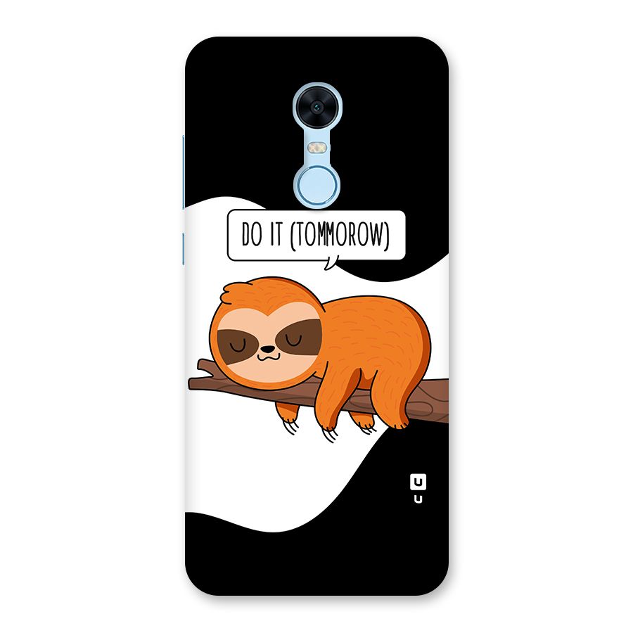 Do It Tommorow Back Case for Redmi Note 5
