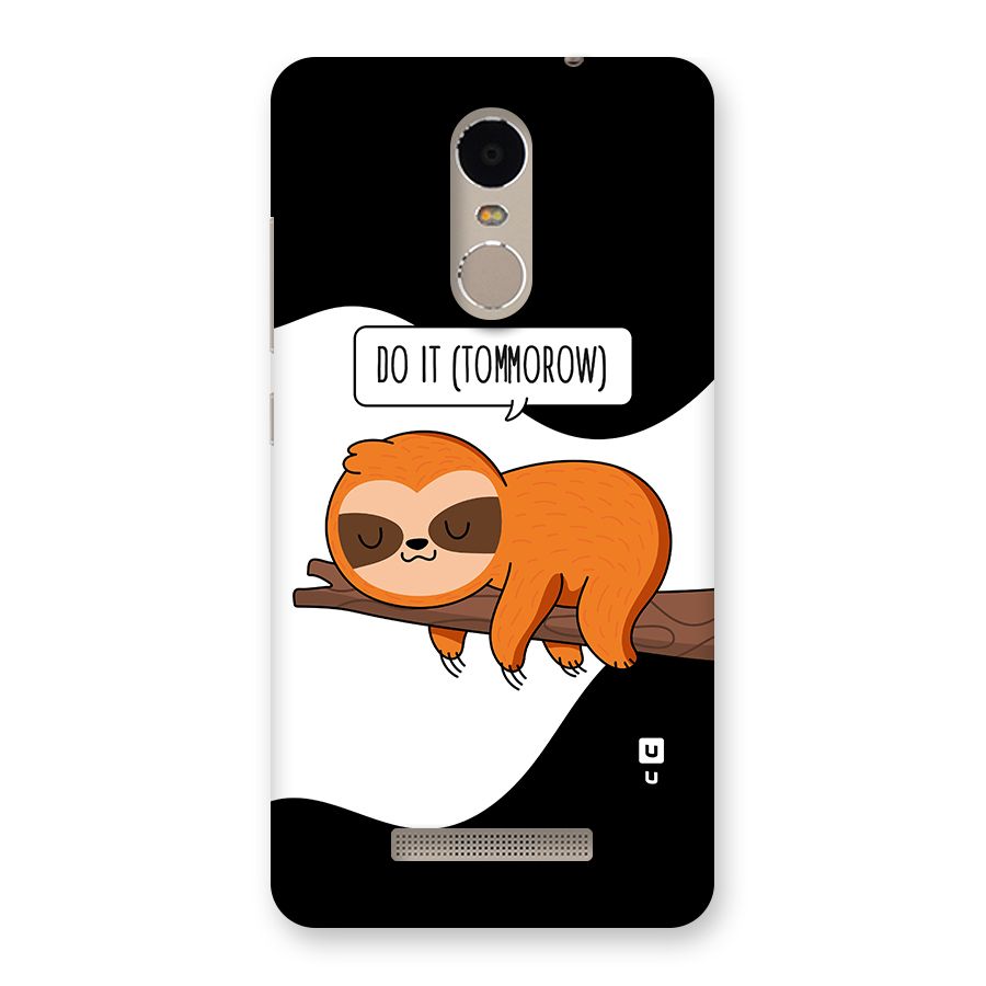 Do It Tommorow Back Case for Xiaomi Redmi Note 3
