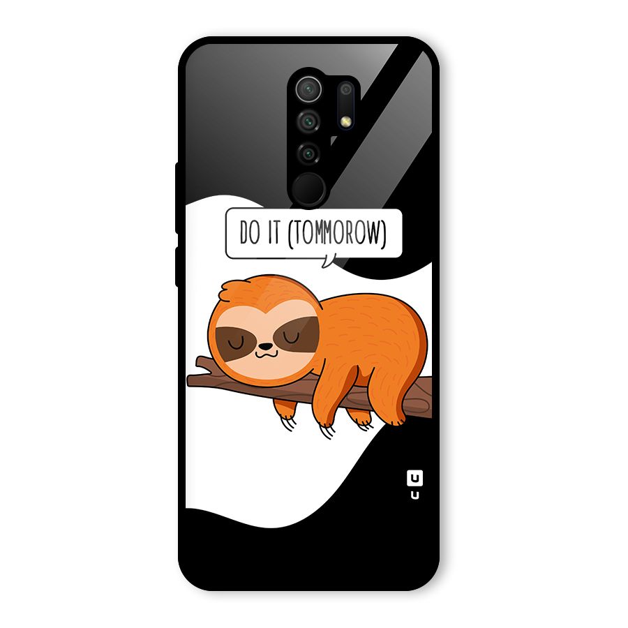 Do It Tommorow Glass Back Case for Redmi 9 Prime