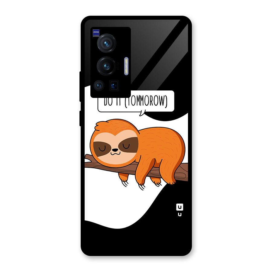 Do It Tommorow Glass Back Case for Vivo X70 Pro