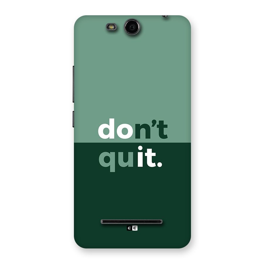 Do Not Quit Back Case for Canvas Juice 3 Q392