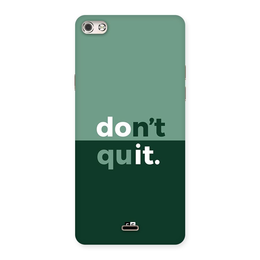 Do Not Quit Back Case for Canvas Silver 5
