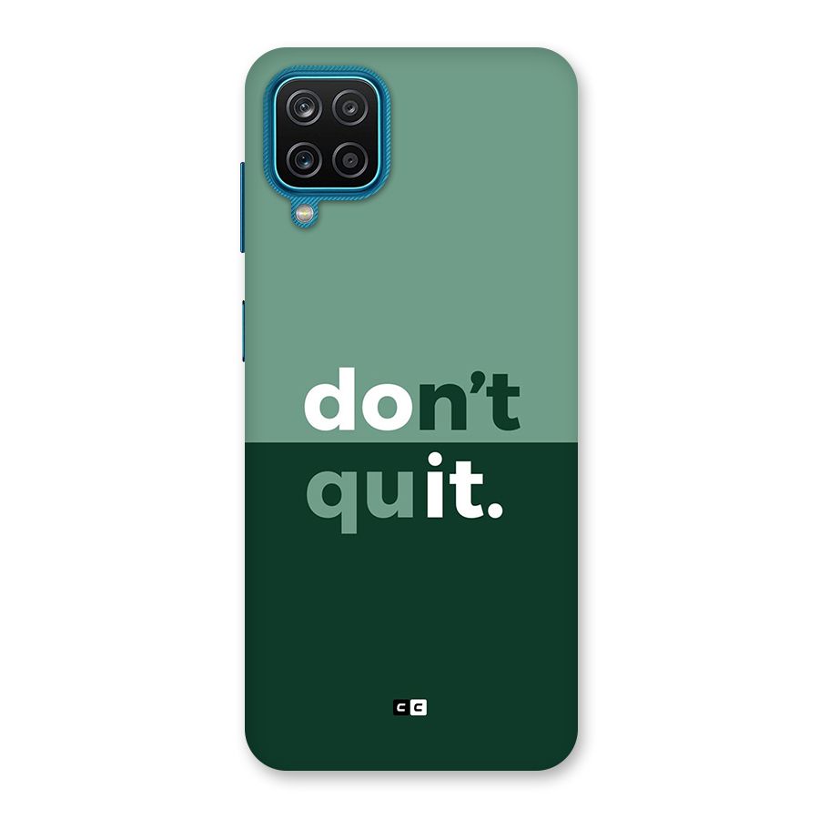 Do Not Quit Back Case for Galaxy M12